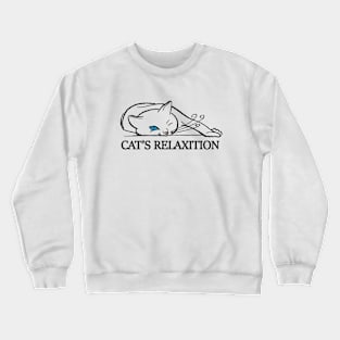 Cat's Relaxation Time Crewneck Sweatshirt